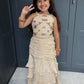 Ivory Embroidered Lengha Set