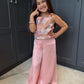 Baby Pink Palazzo Suit