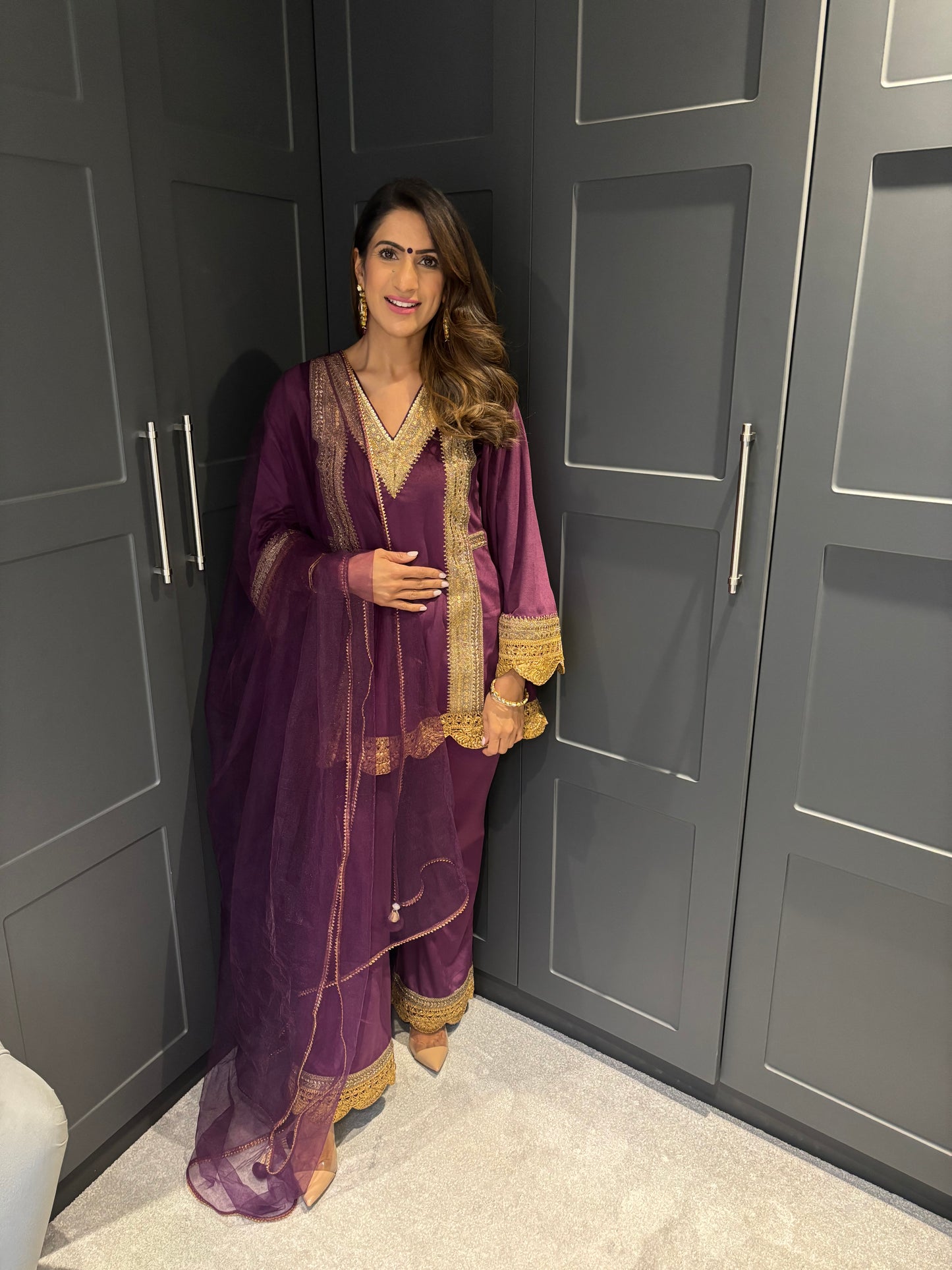 Mama Purple Velvet Co-Ord