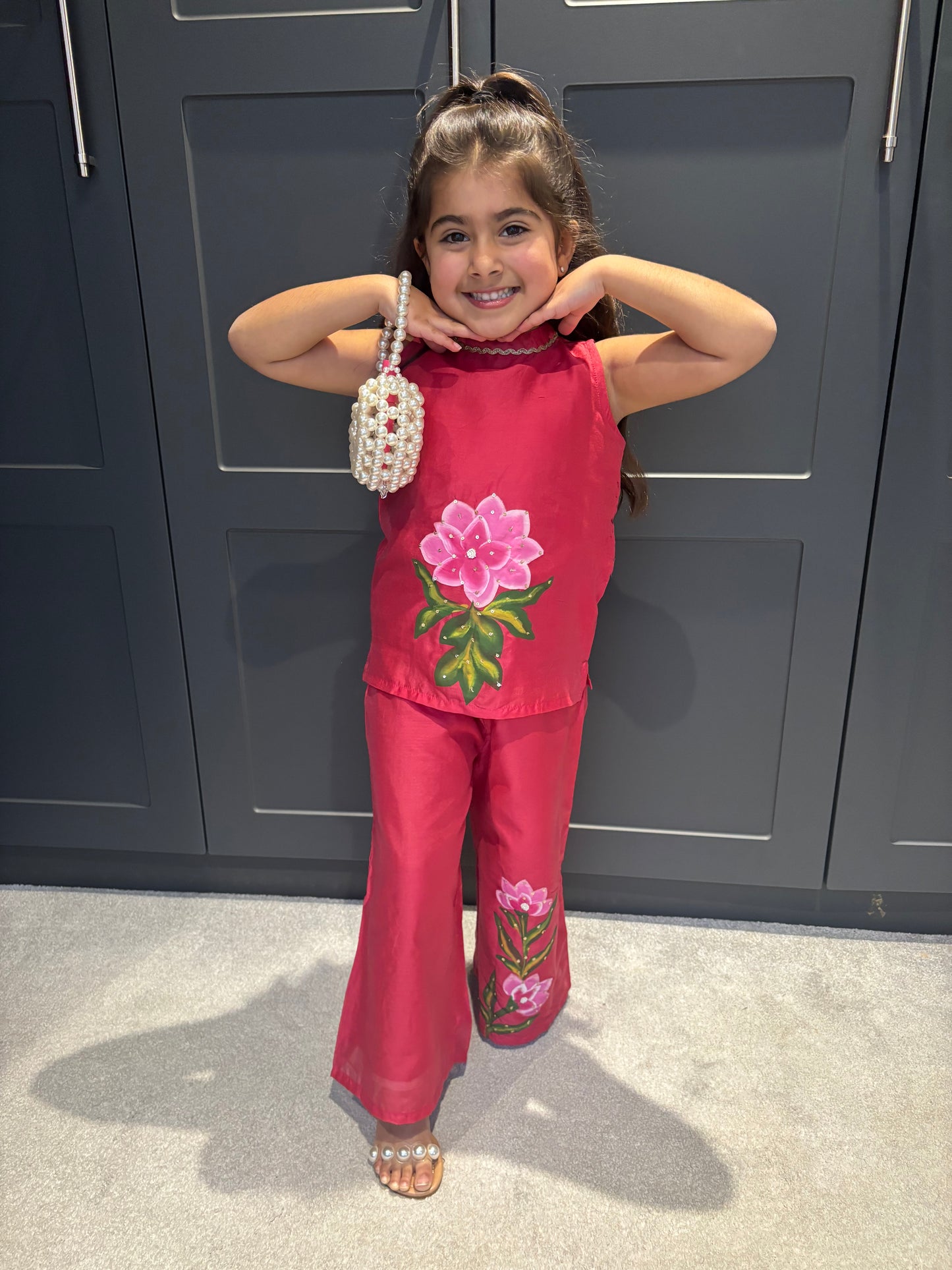 Hand-painted Pink Set