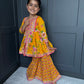 Yellow Mirror Work Sharara
