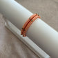 Slim Embellished Bangle (Peach)