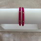 Slim Embellished Bangle (Rani Pink)