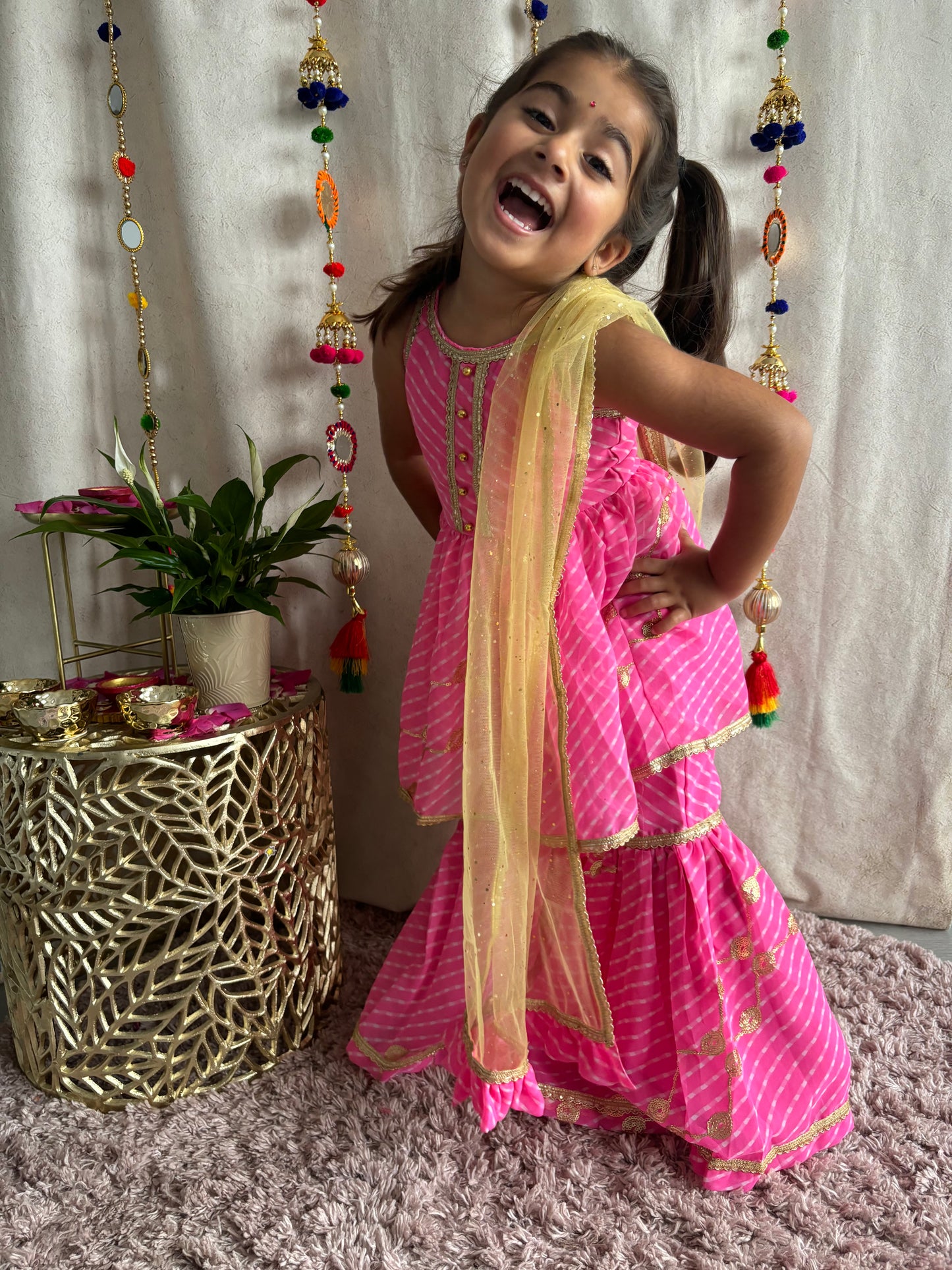 Barbie Pink Sharara Suit