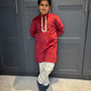 Boys Red Kurta Pyjama
