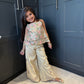 Blush & Gold Sequin Palazzo Set