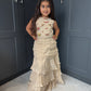 Ivory Embroidered Lengha Set