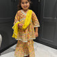 Yellow & Pink Sharara Suit Set
