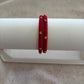 Slim Embellished Bangle (Deep Red)