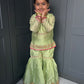 Formal Mint Green Sharara Set