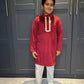 Boys Red Kurta Pyjama