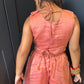 Coral Floral Pearl Palazzo Suit