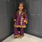 SAMPLE GIRLS VELVET SUIT AGE 5