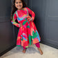 SAMPLE GIRLS RED ANARKALI AGE 5