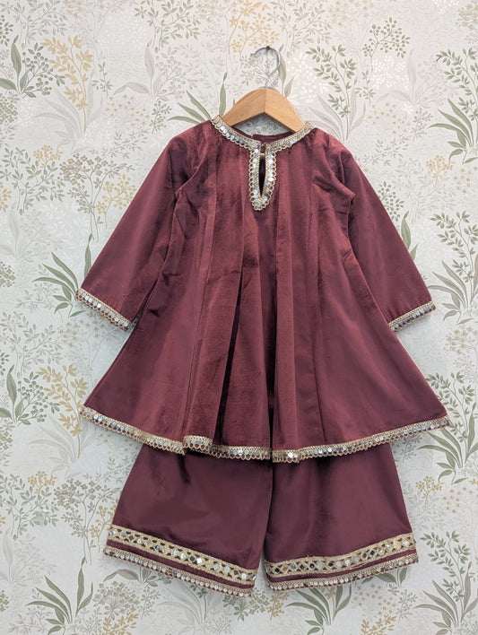 Chocolate Brown Anarkali Suit