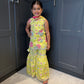 Lime Garden Party Sharara Suit
