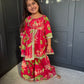 Rani Pink Floral Sharara Suit