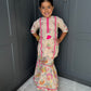 Lotus Print Girls Gharara Set | Indian Festive Wear | Sibling Collection