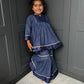 Royal Blue Frock Sharara Suit
