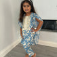 Blue Kurta Set Girls AGE 5