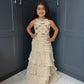 Ivory Embroidered Lengha Set