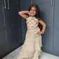 Ivory Embroidered Lengha Set