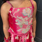 Magenta & Red Lengha Set