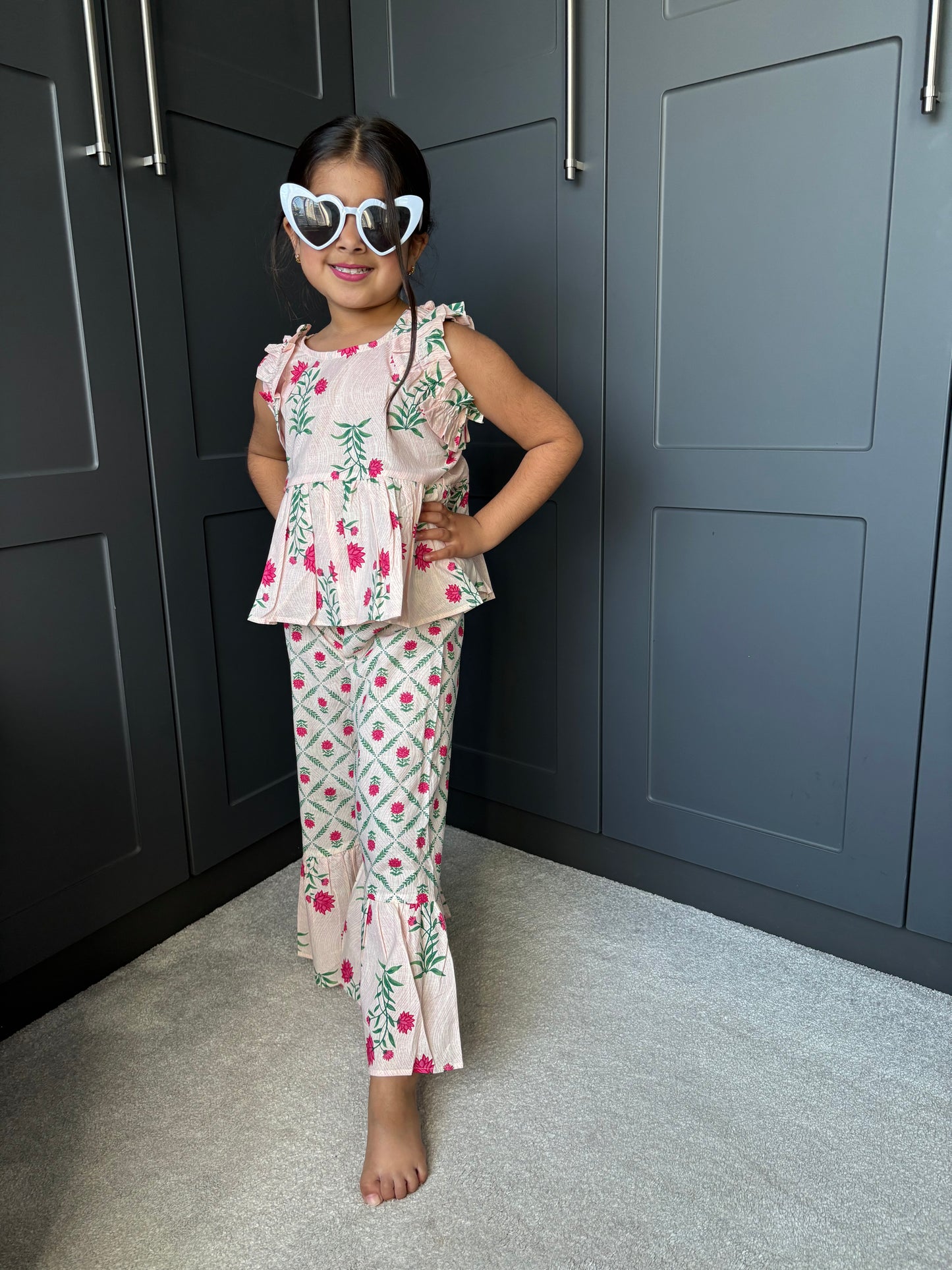 Pink Frilly Co-Ord