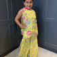 Lime Garden Party Sharara Suit