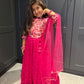 Fuscia Pink Partywear Lengha Set