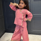 Peachy Pink Golden Tassel Set