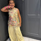 Girls Lemon Embroidered Palazzo Suit