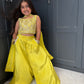 Golden Glow Palazzo Suit