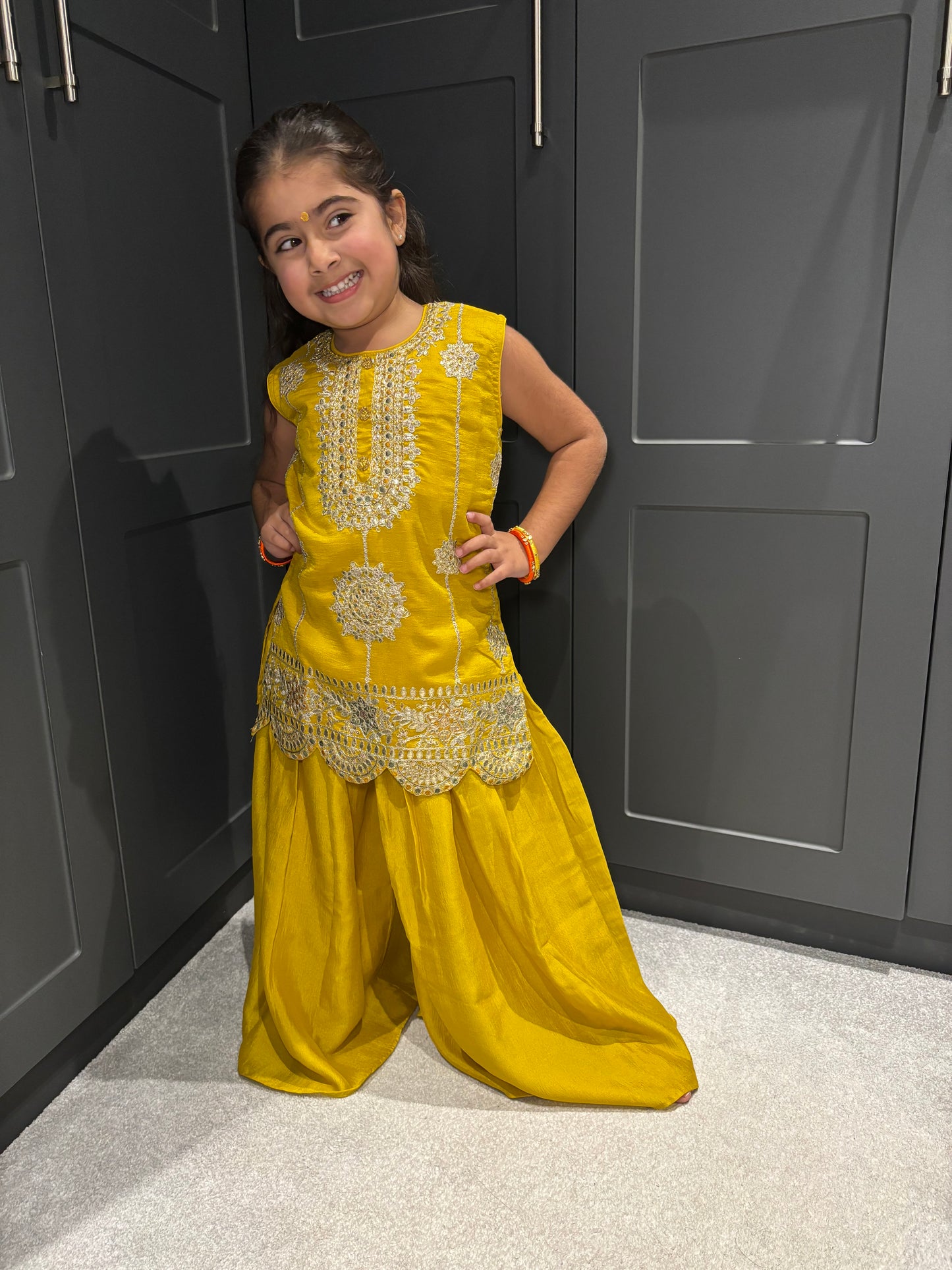 Yellow Palazzo Suit