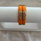 Orange Embellished Bangle