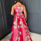 Magenta & Red Lengha Set