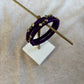 Slim Embellished Bangle (Plum)