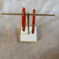 Slim Embellished Bangle (Orange)
