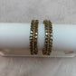 Gold Wide Bangle Set