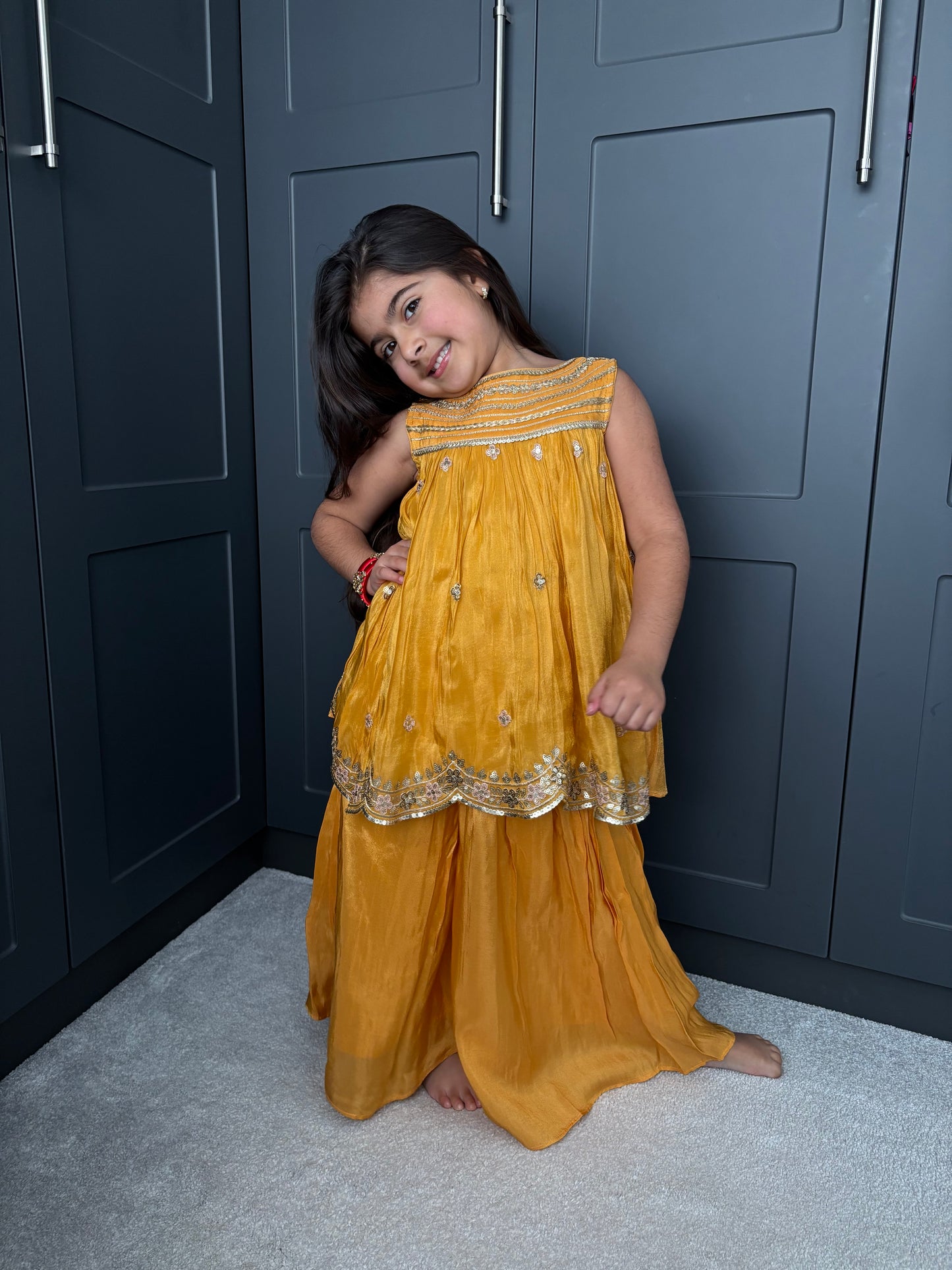 Yellow Palazzo Suit