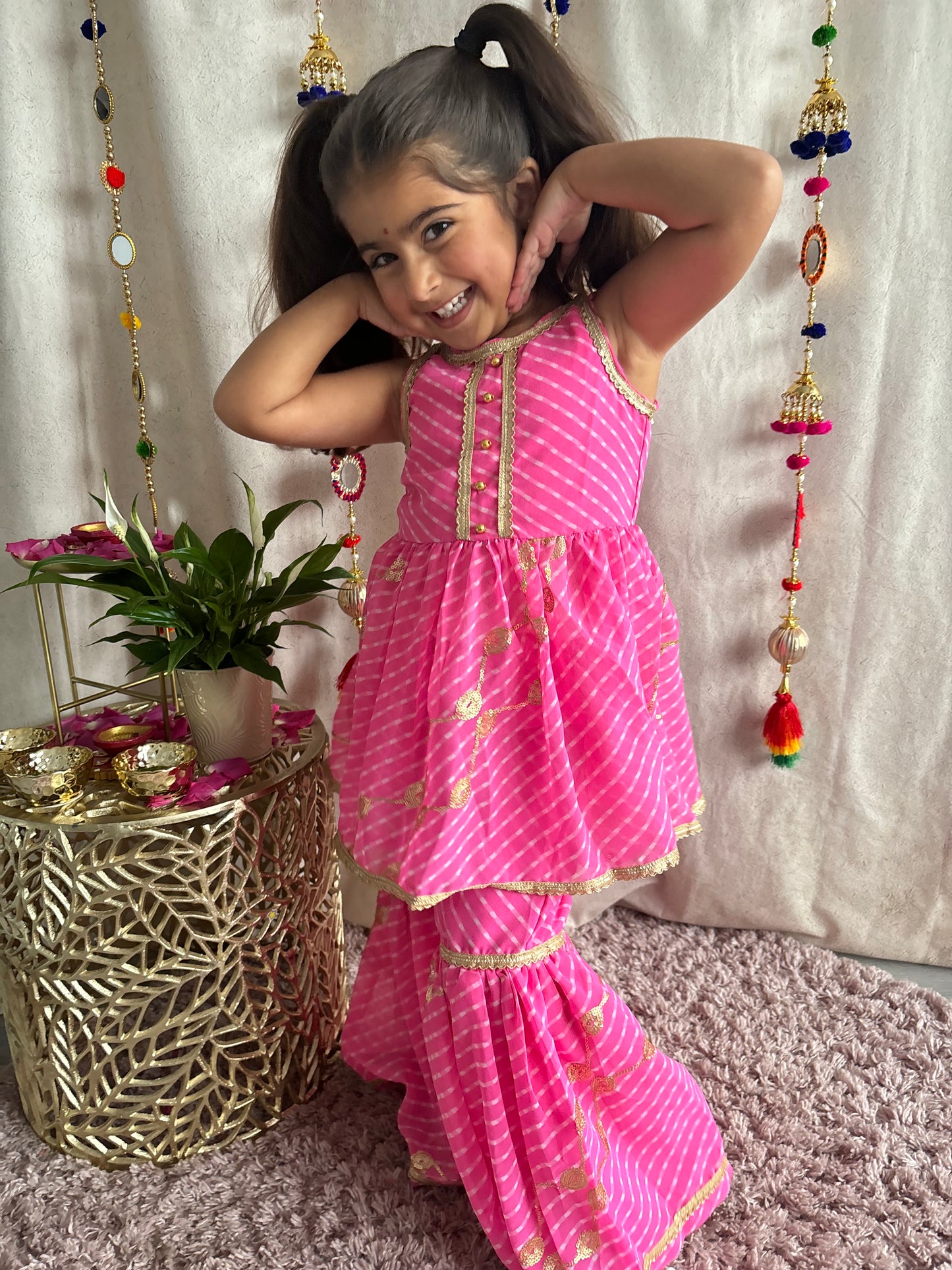 Barbie Pink Sharara Suit