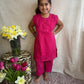 Pink Chikankari Cotton Co-Ord