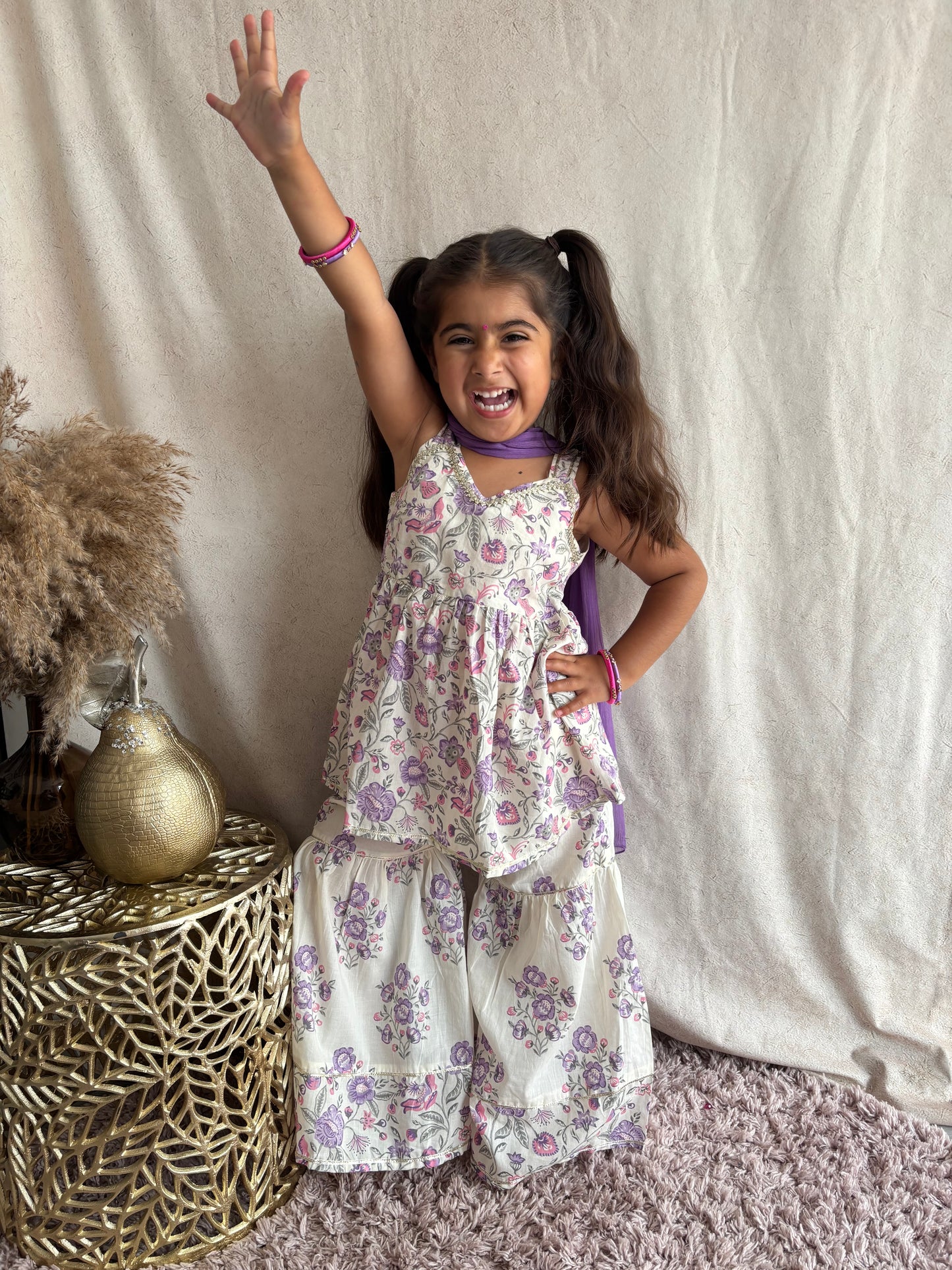 Summer Collection Lilac Sharara Suit