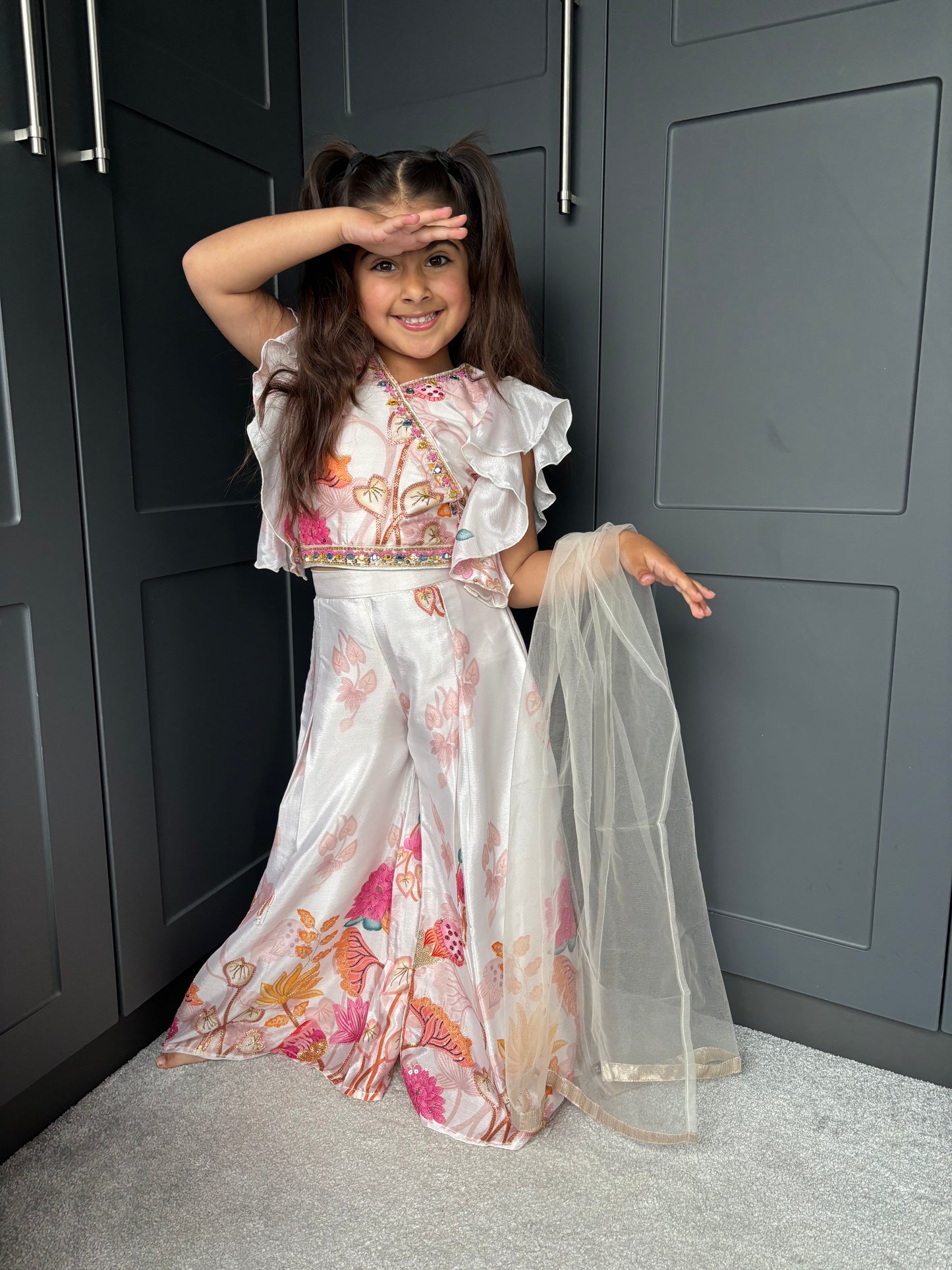 Summer Blooms Palazzo Suit