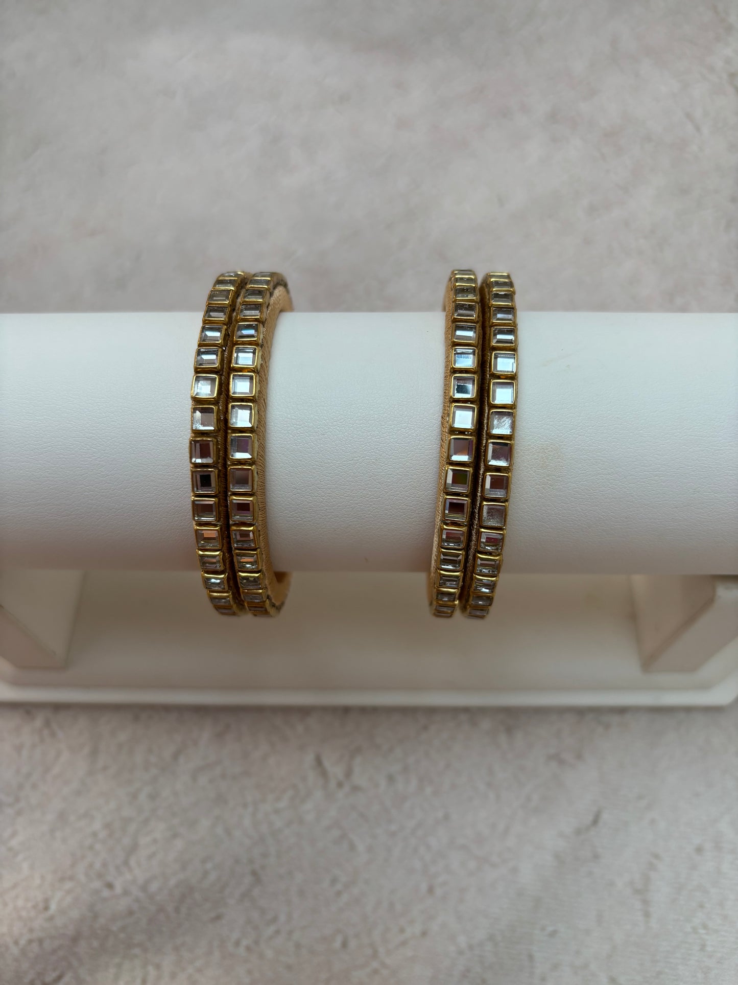 Gold Bangle Square Design