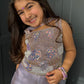 Lilac Embellished Palazzo Suit