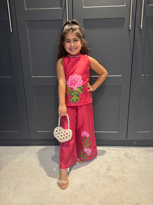 Hand-painted Pink Set