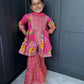 Pink Mirror Work Sharara