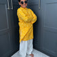 Boys Festive Yellow Bandhani Print Salwar Kameez | Sibling Collection