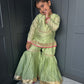 Formal Mint Green Sharara Set